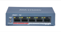 HIKVISION DS-3E0105P-E/M(B) 4 Port Fast Ethernet Unmanaged POE Switch Transmission Network Switches Value Series-Up to 300 m Long Range PoE Transmission Ethernet Switch. 