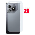 Tecno Spark 20 Back Protector Carbon Fiber Matte Soft Skin Sheet For Spark 20 - 2Pcs. 