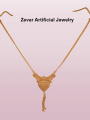 Traditional Party & Casual Wear Copper Gold Plated Mala Set. 
