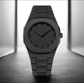 Black Arabic Aura Watch for Men – Lightweight 44g Stylish Dial | Trending Minimalist Timepiece. 