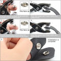 Metal Snap Buttons Plier, Metal Snap Button Plier Set with  Snaps, Metal Snaps for Sewing, DIY Metal Snap Button Kit with Plier Tool,, 9.5mm Ring Buttons, Easy-Use Hand Press Machine for Crafts & Clothing. 