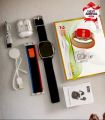 OKPU D100 AMOLED Display With Airbirds ND extra straps FULL SCREEN SMART WATCH - New Style -. 