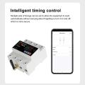 4P 100A Tuya WiFi Three Phase Smart Life Auto-Reclosing Over Under Voltage Protector Smart Meter Timer Switch Circuit Breaker. 
