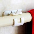 Self Adhesive Hooks Curtain Rod Bracket Pole Drapery Hook Holders Curtains 4PCS. 