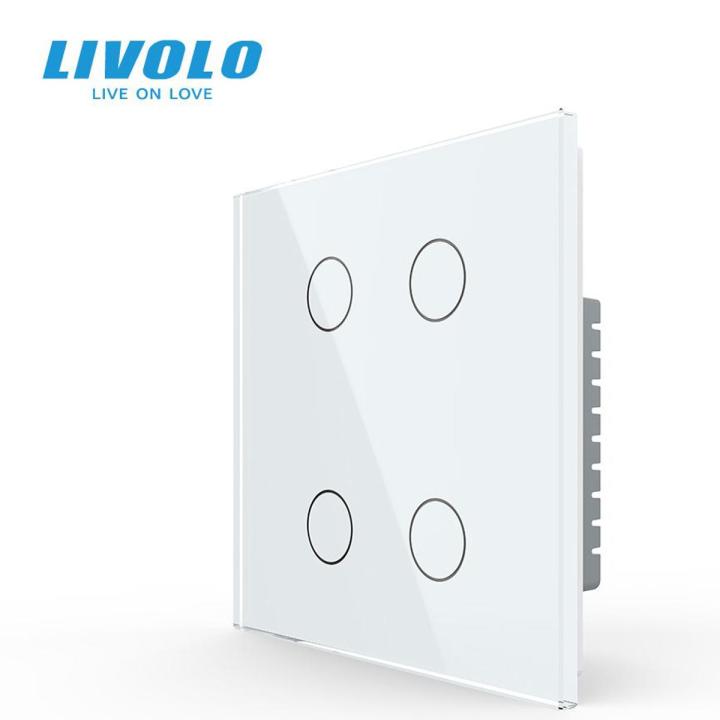 Livolo  4 Gang Touch & Remote Smart Light Outlet Wall Switch
