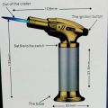 Jet Flame Lighter for BBQ Culinary - Torch Lighter for Resin Art work and bubble Removing Torch. 