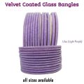 24 pcs/ 2 Dozen velvet glass bangles in 17 colours in Size of 65 mm( Sawa Do / 2.6 ) Standard Size. 