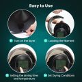 SUNLU 3D Printer Filament Dryer, FilaDryer S2 Storage Dry Box for 3D Printing, 360° Surround Heating, Large-Size Touch Screen, Remove Moisture from Wet Filaments, Spool Holder, Black. 