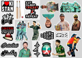 21pcs PAKISTAN CRICKET TEAM sticker pack for all sports fan psl babar azam pakistan cricketers t shirt harris rouf nasim shah fanatics ideal for gifts decor aesthetic desi use waterproof. 