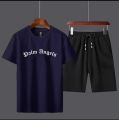 PALM ANGELS PRINTED COTTON HALF SLEEVES O NECK SHORT & TSHIRT FOR MEN BOYS. 