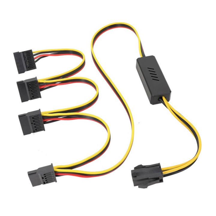 Motherboard CPU 4-Pin to Hard Drive Cable CPU 4PIN to SATA Hard Drive Power Supply Cable 12V to SATA Hard Drive Cable, Easy to Use Fine Workmanship