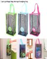 pack off 3-Plastic Shopping Bag Storage Basket Kitchen Accessories Reusable Grocery Potatoes Garbage Bag Holder. 
