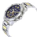 Michael Kors Men’s Chronograph Stainless Steel Two-Tone Blue Dial 44mm Watch MK8437 Stainless Steel Wrist Watch For Men. 