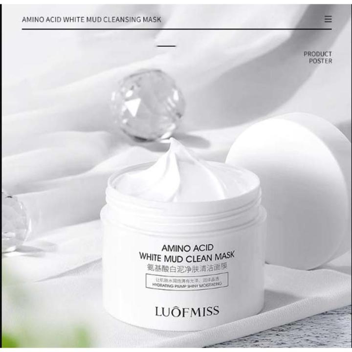 LUOFMISS Amino Acid White Mud Clean Mask LFMX70673