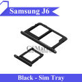 Samsung J6 Tray Sim Jacket Sim Slot Sim Door For Galaxy J6 - Black. 