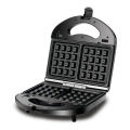 Black & Decker 780W 3 In 1 Interchangeable Grill & Waffle& Sandwich Maker Silver/Black TS2130. 