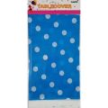 BLUE POLKA DOT THEME TABLE COVER - BLUE POLKA DOT TABLE COVER. 