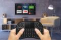 3 Colors RGB Mini Wireless Keyboard Remote Control For Android TV. 