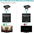 Techole HDMI Switch 4K HDMI Splitter- Updated Bi-Directional HDMI Switcher 1 in 2 Out or 2 in 1, HDMI Switch Splitter Supports 4K 3D HD 1080P for Xbox PS4 Fire Stick Roku HDTV(HDMI Cable NOT Include). 