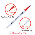 【Nice Day Toy Findings Store】120 PCS Markers FineLiner Dual Tip Brush Pen Drawing Painting Art Pens for Manga Art Supplies. 