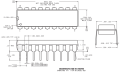 Pack of 5 - LM3914 dot / bar display driver IC - LM3914N. 