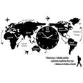 Wood World Map Clock, world map, wall clocks, clocks for home, map clock, For Home, Office, Cafe, Hotel Restaurant Modern Design Wall Décor Home Decoration map clock with Helping Chart. 