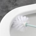 Toilet Brush with Holder - Easy Storage with Comfortable Handle - Compact Round Design - Clears Clogged Toilets and drains - Ideal for Home & Office Use. 