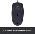 (Without Box ) Logi-tech B100/ m90 M100 M-U0026 Wired USB Mouse, 2-Buttons, Optical Tracking, Ambidextrous PC / Mac / Laptop OPTICAL USB MOUSE - Black. 