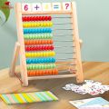 Wooden Abacus Calculation Colorful Beads Set for Kids. 