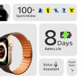 Zero® Phantom Pro Smart Watch | 2.04" AMOLED Display, Bluetooth 5.3, Heart Rate & SpO2 Monitor, IP67 Water Resistance | Advanced Health & Fitness Tracker. 
