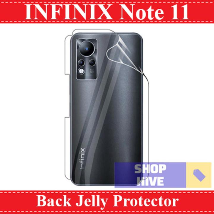Infinix Note 11 Back Clear Jelly Protector Sheet Hydrogel Protector ...