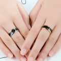 Chic Stainless Steel Temperature Sensor Unisex Finger Ring Jewelry Couple Gift. 