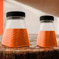 PACK OF 6 PCS PYRAMID JAR for Kitchen STORAGE JARS SET PURE PLASTIC KITCHEN ACCESSORIES Organizer for Masala, Biscuits, Daal, Sugar & More. 
