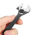 4" Mini Size Adjustable Spanner, 4 inch Black Tiny Wrench Repair Hand Tool, 4 Inch 100mm Wrench Mini Metal Adjustable Spanner Jaw Hand Tool for Repairing, Jaw Capacity 0~14mm. 