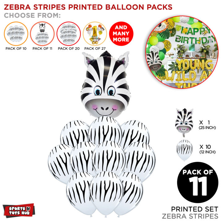 Zebra Printed Balloon Collection, Jungle Themes, Wild Animal, Forest Safari, Zebra Head Cartoon Shape Chrome Metallic Foil Balloon For Birthday Parties Decoration, Party Decor Supplies, Kids Safari Theme Toy Schools Events : Hkytjwvd, Wlevn3e5