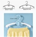 5 Piece - 11-14.5 inch  Baby Coat Hangers Children Clothes Hangers Adjustable with Space Saving Stackable Hooks, Universal Baby Hangers Non-Slip Dress Clothes Coat Hanger with Windproof Hooks. 