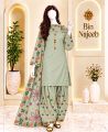 Bin Najeeb Women’s 3 Piece Embroidered Suit – Printed Kurta, Palazzo & Dupatta. 