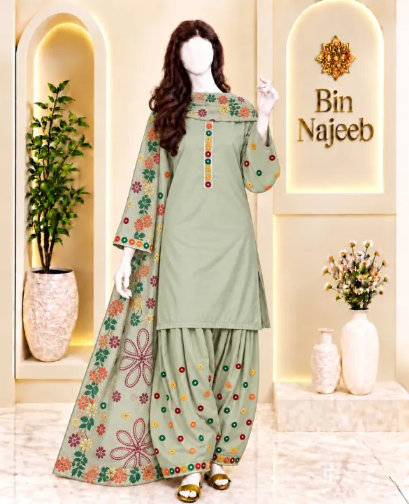 Bin%20Najeeb%20Women%E2%80%99s%203%20Piece%20Embroidered%20Suit%20%E2%80%93%20Printed%20Kurta,%20Palazzo%20&%20Dupatta%20-%20Image%204