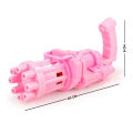 Elite Pink 8-Nozzle Bubble Emitter  Bubble Generator with Bubble Solution for Kids - Sleek Midnight Design. 