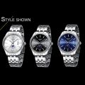 SWIDU Men Watch Business Calendar Quartz Watches Stainless Steel Strap Watch For Men. 