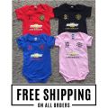 UNITED_MANCHESTER UNISEX BABY ROMPERS 100% COTTON WITH LOGO JTGZ. 