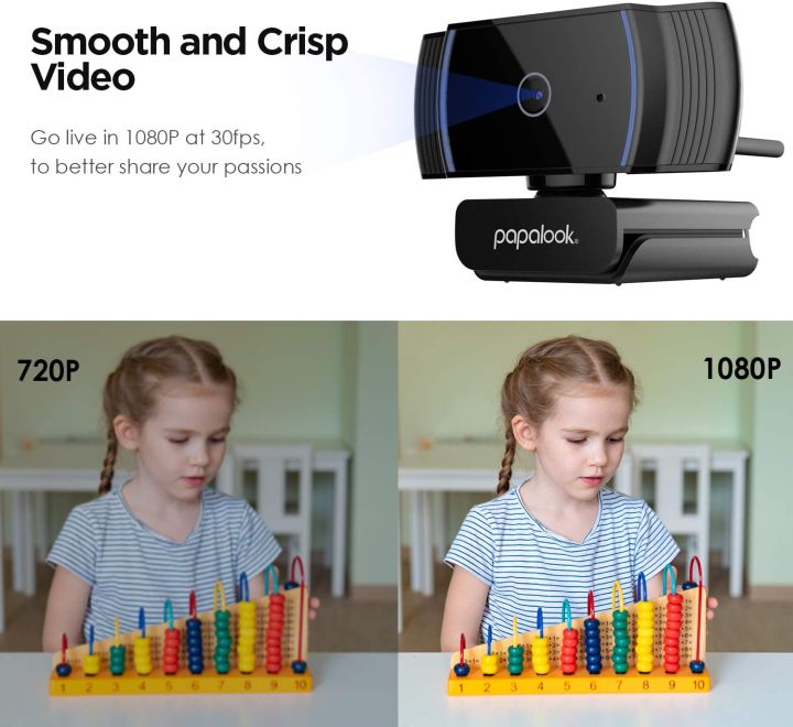 Webcam%201080P%20Full%20HD,%20PAPALOOK%20AF925%20Computer%20Camera%20with%20Microphone,%20Autofocus%20Web%20Cams%20for%20Desktop/Laptop/Mac,%20Works%20with%20Skype,%20Zoom,%20WebEx,%20Hangouts%20-%20Image%205