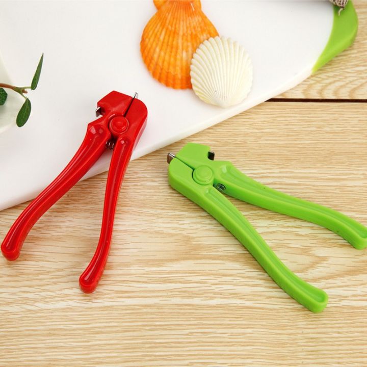 Clam Shell Clip Kitchen Tool Multi-Function Open Clamshell Stainless Steel Seafood Clip Spring Design Food Clip Home Supples 1Pcs