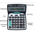 CT-9300 14 Digit Desktop Solar Dual Power Calculator. 