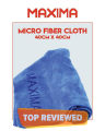 MAXIMA TOP QUALITY MICROFIBER CLOTH - BLUE - SIZE 40CM X 40CM. 