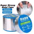 Super Strong Waterproof Butyl Aluminum Rubber Foil Tape Repair Adhesive Leak Proof Tape 1M. 