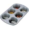 Premium Quality 6 Muffin Pan - Jumbo Cupcake Pan - Muffin Pan Nonstick - Muffin Pan 6 Cup Muffin Baking Cupcake Mold Non-Stick Muffin Tray Muffin Pans and Cupcake Maker Cupcake Baking Pan Black. 