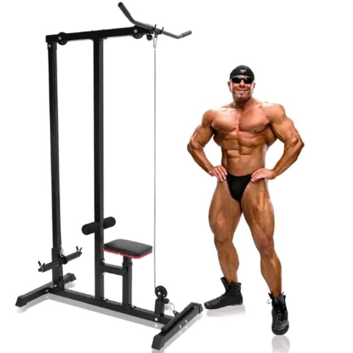 Home High Low Pull Lat Pull Down Equipment Lat & Row Machine High Pully Waist Back Muscle Comprehensive Fitness Equipmen(AMBALA FUTNESS)