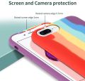 iPhone 7 Plus Case, iPhone 8 Plus Rainbow Soft Flexible Silicone Gel Microfiber Lining Shell Full Body Shockproof Protection Bumper Hard Back Cover for iPhone 7/8 Plus 5.5 Inch. 