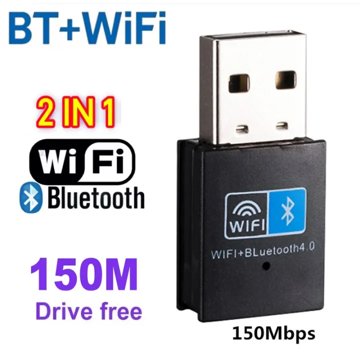 USB & WiFi Bluetooth Adapter 2 in 1 / Wi-Fi Receiver & Wireless ...